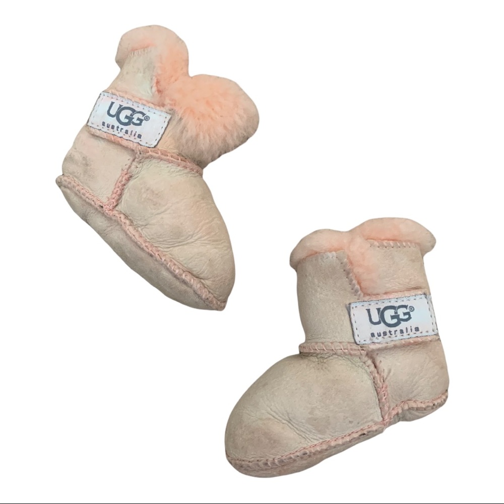 Ugg baby boots pink infant shearling boots
